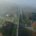 23.10.2019. Berezów. Wykolejenie pociągów towarowych / Jarosław Kubalski / Radio Kielce