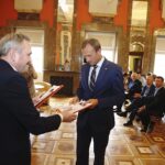 09.10.2019 Kielce. Inauguracja projektu „Polscy Olimpijczycy - Patrioci”. Na zdjęciu Jacek Wołowiec, dyrektor ŚCDN, Zbigniew Piątek - wójt Piekoszowa / Jarosław Kubalski / Radio Kielce