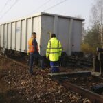 23.10.2019. Berezów. Wykolejenie pociągów towarowych / Jarosław Kubalski / Radio Kielce