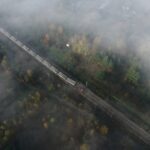 23.10.2019. Berezów. Wykolejenie pociągów towarowych / Jarosław Kubalski / Radio Kielce