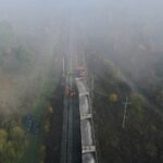 23.10.2019. Berezów. Wykolejenie pociągów towarowych / Jarosław Kubalski / Radio Kielce