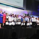 02.10.2019 Kielce. Centrum Kongresowe Targów Kielce. Gala Wojewódzkiego Funduszu Ochrony Środowiska i Gospodarki Wodnej podczas której wręczono nagrody dla 10 szkół podstawowych z regionu w ramach konkursu "Przesłanie Klimatyczne" / Jarosław Kubalski / Radio Kielce