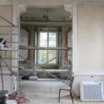 29.10.2019 Bejsce. Remont sali owalnej i marmurowej w Pałacu Badenich / Marta Gajda / Radio Kielce