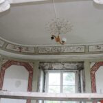 29.10.2019 Bejsce. Remont sali owalnej i marmurowej w Pałacu Badenich / Marta Gajda / Radio Kielce