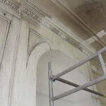 29.10.2019 Bejsce. Remont sali owalnej i marmurowej w Pałacu Badenich / Marta Gajda / Radio Kielce