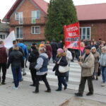 30.10.2019. Michałów. Mieszkańcy protestują przeciwko biogazowni / Marta Gajda / Radio Kielce
