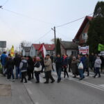 30.10.2019. Michałów. Mieszkańcy protestują przeciwko biogazowni / Marta Gajda / Radio Kielce