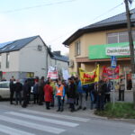 30.10.2019. Michałów. Mieszkańcy protestują przeciwko biogazowni / Marta Gajda / Radio Kielce