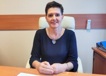 04.10.2019. Kielce. Edyta Suchoń - prezes Świętokrzyskiego Funduszu Poręczeniowego / Izabela Mortas / Radio Kielce