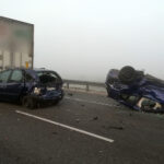 26.10.2019 Mierzawa. Wypadek na drodze krajowej nr 7 / archiwum prywatne / słuchacz Radia Kielce