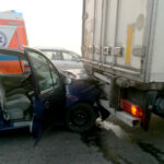 26.10.2019 Mierzawa. Wypadek na drodze krajowej nr 7 / archiwum prywatne / słuchacz Radia Kielce