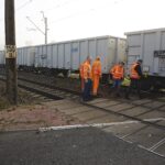 23.10.2019. Berezów. Wykolejenie pociągów towarowych / Jarosław Kubalski / Radio Kielce