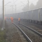 23.10.2019. Berezów. Wykolejenie pociągów towarowych / Jarosław Kubalski / Radio Kielce