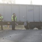 23.10.2019. Berezów. Wykolejenie pociągów towarowych / Jarosław Kubalski / Radio Kielce