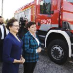 06.10.2019 Prząsław. Wizyta Beaty Szydło. Na zdjęciu: wojewoda Agata Wojtyszek i Beata Szydło - europoseł, była premier / Jarosław Kubalski / Radio Kielce