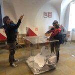 13.10.2019 Sandomierz. Wybory parlamentarne. Obwodowa komisja wyborcza nr 3 / Grażyna Szlęzak-Wójcik / Radio Kielce