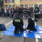 29.10.2019. Sandomierz. Ćwiczenia strażackie w Zespole Szkół Centrum Kształcenia Rolniczego / Grażyna-Szlęzak-Wójcik / Radio Kielce