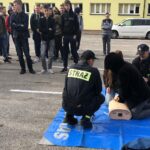 29.10.2019. Sandomierz. Ćwiczenia strażackie w Zespole Szkół Centrum Kształcenia Rolniczego / Grażyna-Szlęzak-Wójcik / Radio Kielce