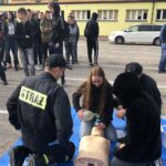 29.10.2019. Sandomierz. Ćwiczenia strażackie w Zespole Szkół Centrum Kształcenia Rolniczego / Grażyna-Szlęzak-Wójcik / Radio Kielce