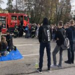 29.10.2019. Sandomierz. Ćwiczenia strażackie w Zespole Szkół Centrum Kształcenia Rolniczego / Grażyna-Szlęzak-Wójcik / Radio Kielce