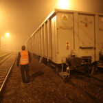 23.10.2019. Berezów. Wykolejenie pociągów towarowych / Robert Felczak / Radio Kielce