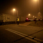 23.10.2019. Berezów. Wykolejenie pociągów towarowych / Robert Felczak / Radio Kielce