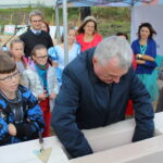 11.10.2019. Pacanów. Uroczystość wmurowania kamienia węgielnego pod budowę Akademii Bajki w Pacanowie. Andrzej Bętkowski - marszałek województwa świętokrzyskiego / Marta Gajda / Radio Kielce