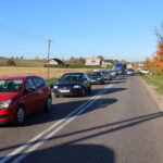 17.10.2019. Sielec Biskupi. Protest mieszkańców przeciwko planom budowy biogazowni / Marta Gajda / Radio Kielce