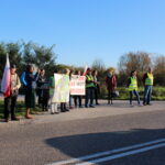 17.10.2019. Sielec Biskupi. Protest mieszkańców przeciwko planom budowy biogazowni / Marta Gajda / Radio Kielce