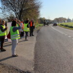 17.10.2019. Sielec Biskupi. Protest mieszkańców przeciwko planom budowy biogazowni / Marta Gajda / Radio Kielce
