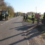 17.10.2019. Sielec Biskupi. Protest mieszkańców przeciwko planom budowy biogazowni / Marta Gajda / Radio Kielce