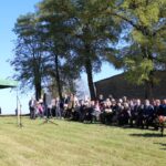 20.10.2019. Kocina. Obchody 75. rocznicy zestrzelenia Liberatora przez Niemców. Przemawia Sławomir Kowalczyk - burmistrz Opatowca / Marta Gajda / Radio Kielce