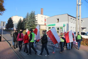 25.10.2019 Kazimierza Wielka. Protest przeciwko budowie biogazowni / Marta Gajda / Radio Kielce