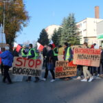 25.10.2019 Kazimierza Wielka. Protest przeciwko budowie biogazowni / Marta Gajda / Radio Kielce