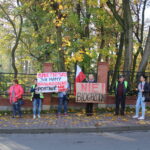 25.10.2019 Kazimierza Wielka. Protest przeciwko budowie biogazowni / Marta Gajda / Radio Kielce