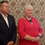 26.10.2019. Ostrowiec Świętokrzyski. Uroczystość wręczenia medali za długoletnie pożycie małżeńskie. Na zdjęciu Jan i Rena Workowie / Emilia Sitarska / Radio Kielce