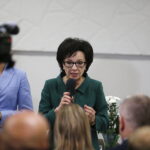 03.10.2019. Ćmielów. Marszałek Sejmu RP Elżbieta Witek (na zdjęciu) i wojewoda Agata Wojtyszek spotkały się z mieszkańcami / Jarosław Kubalski / Radio Kielce