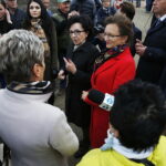 03.10.2019. Ruda. Otwarcie drogi i kompleksu turystycznego. Od lewej: Elżbieta Witek - Marszałek Sejmu RP i Agata Wojtyszek - wojewoda świętokrzyski / Jarosław Kubalski / Radio Kielce