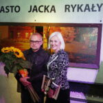 04.10.2019 Busko - Zdrój. Hotel Bristol Art & Medical SPA. Wystawa malarstwa i grafiki Jacka Rykały. Na zdj.: Jacek Rykała i Dorota Tworek  - Fundacja Nowa Przestrzeń Sztuki / Jarosław Kubalski / Radio Kielce