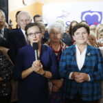 06.10.2019 Piotrkowice. Wizyta europoseł Beaty Szydło. Na zdjęciu (od lewej): wojewoda Agata Wojtyszek, Beata Szydło - europoseł, była premier; poseł Maria Zuba / Jarosław Kubalski / Radio Kielce
