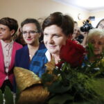 06.10.2019 Piotrkowice. Wizyta europoseł Beaty Szydło. Na zdjęciu (od lewej): wojewoda Agata Wojtyszek, Beata Szydło - europoseł, była premier / Jarosław Kubalski / Radio Kielce