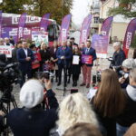 08.10.2019 Kielce. Konferencja prasowa z udziałem Roberta Biedronia (przemawia) / Jarosław Kubalski / Radio Kielce