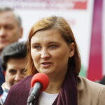 08.10.2019 Kielce. Konferencja prasowa Lewicy. Kandydatka do Sejmu Paulina Piechna-Więckiewicz / Jarosław Kubalski / Radio Kielce