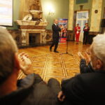 08.10.2019 Kielce. WDK. Konwencja podsumowująca kampanie wyborczą kandydata do Sejmu, wiceministra spraw zagranicznych Piotra Wawrzyka. Przemawia Piotr Wawrzyk / Jarosław Kubalski / Radio Kielce