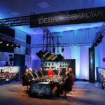 10.10.2019 Radio Kielce i TVP3 Kielce. Kampania wyborcza. Debata senacka. Od lewej: Andrzej Lasak (KWW PSL), Dariusz Loranty (KWW Koalicja Bezpartyjni i Samorządowcy), Marzena Dębniak (KWW Wspólny Senator Marzena Dębniak), Jarosław Rusiecki (KW Prawo i Sprawiedliwość), Beata Oleś (TVP3 Kielce), Radosław Podsiadły (Radio Kielce), Krzysztof Słoń (KW Prawo i Sprawiedliwość), Przemysław Gierada (KWW Adwokata Przemysława Gierady), Kazimierz Kik (KWW Koalicja Bezpartyjni i Samorządowcy), Marcin Bugajski (KWW Bezpartyjny Antysystemowy) i Edward Rzepka (Koalicyjny KW Koalicja Obywatelska, PO, IPL, Zieloni) / Jarosław Kubalski / Radio Kielce