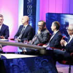 10.10.2019 Radio Kielce i TVP3 Kielce. Kampania wyborcza. Debata senacka. Krzysztof Słoń (KW Prawo i Sprawiedliwość), Przemysław Gierada (KWW Adwokata Przemysława Gierady), Kazimierz Kik (KWW Koalicja Bezpartyjni i Samorządowcy), Marcin Bugajski (KWW Bezpartyjny Antysystemowy) i Edward Rzepka (Koalicyjny KW Koalicja Obywatelska, PO, IPL, Zieloni) / Jarosław Kubalski / Radio Kielce