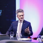 10.10.2019 Radio Kielce i TVP3 Kielce. Kampania wyborcza. Debata senacka. Krzysztof Słoń (KW Prawo i Sprawiedliwość), Przemysław Gierada (KWW Adwokata Przemysława Gierady) / Jarosław Kubalski / Radio Kielce