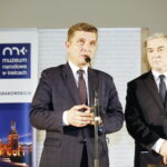 15.10.2019 Kielce. Muzeum Narodowe. Świętokrzyska Nagroda Kultury. Przewodniczący sejmiku Andrzej Pruś i marszałek Andrzej Bętkowski / Jarosław Kubalski / Radio Kielce