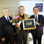 15.10.2019 Kielce. Muzeum Narodowe. Świętokrzyska Nagroda Kultury. Nagrodę z rąk marszałka Andrzeja Bętkowskiego i przewodniczącego sejmiku Andrzeja Prusia otrzymał Wojciech Niemczyk / Jarosław Kubalski / Radio Kielce