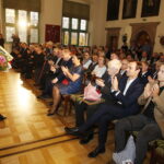 15.10.2019 Kielce. Muzeum Narodowe. Świętokrzyska Nagroda Kultury. Nagrodę z rąk marszałka Andrzeja Bętkowskiego i przewodniczącego sejmiku Andrzeja Prusia otrzymał Artur Jaroń / Jarosław Kubalski / Radio Kielce